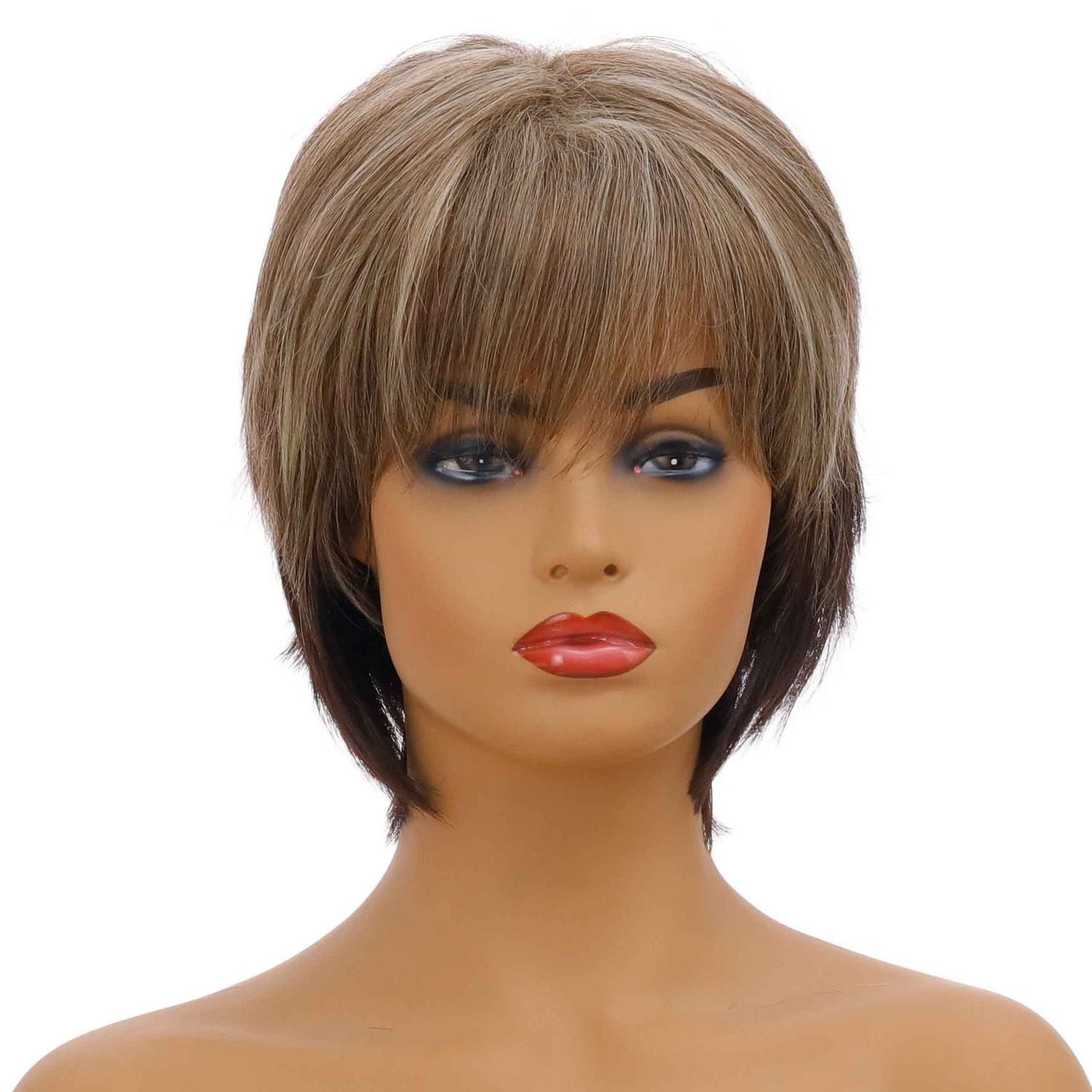 High-Temperature Silk Short Hair Wig for Women