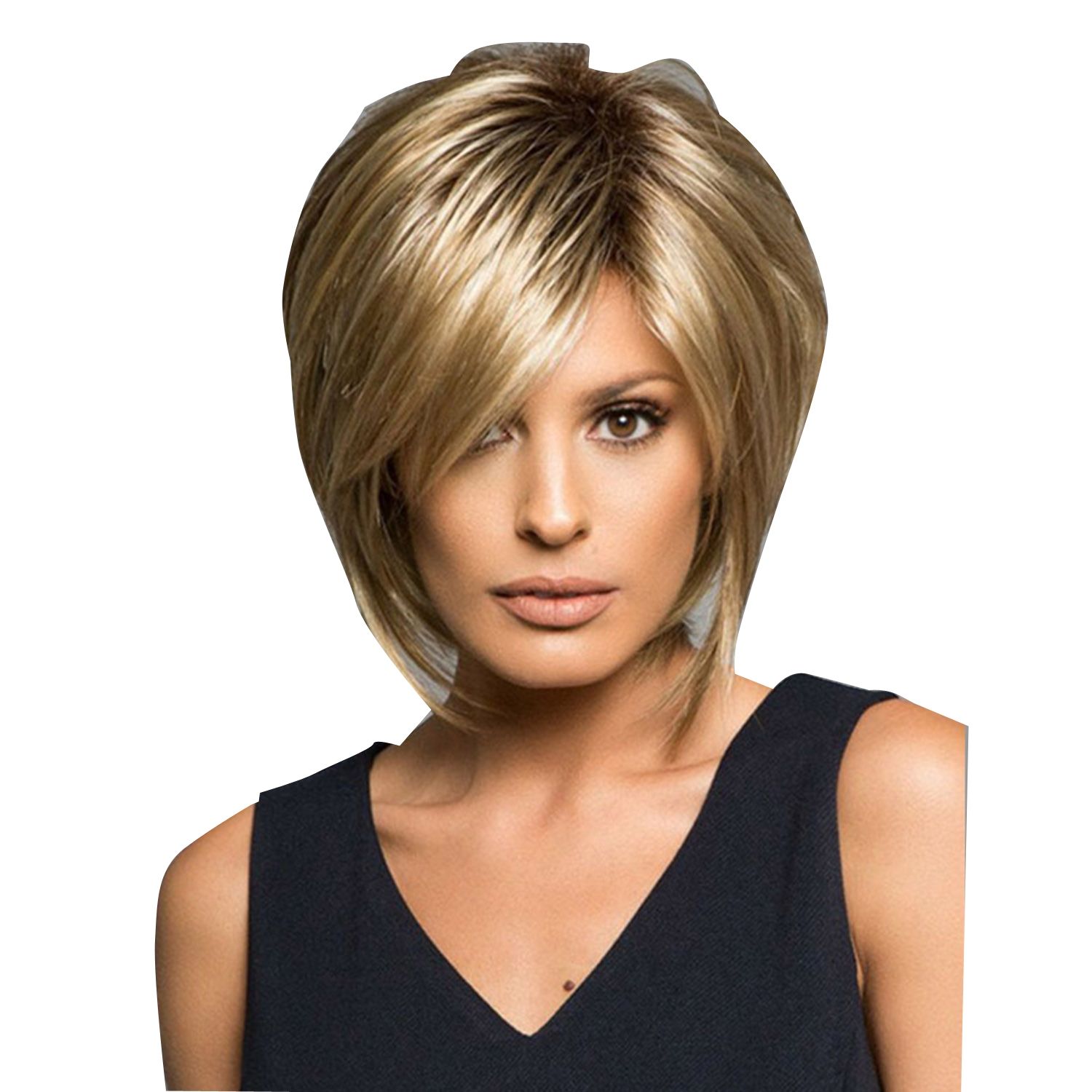 Women High Temperature Silk Short Hair Wig - Image 2