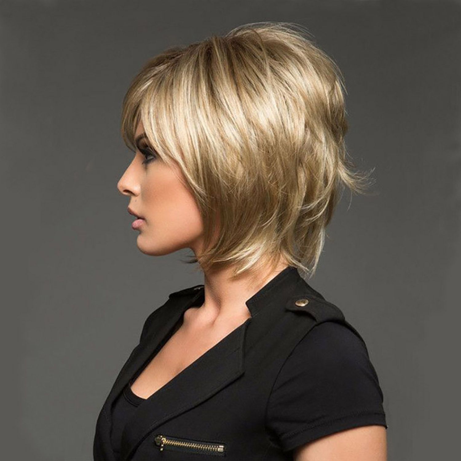 Women High Temperature Silk Short Hair Wig - Image 3