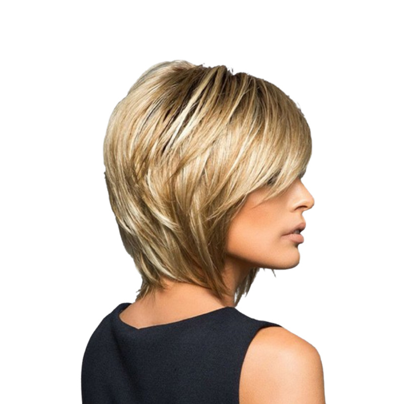 Women High Temperature Silk Short Hair Wig