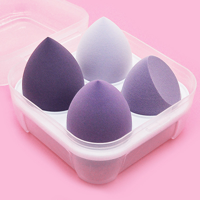 Different Sizes Makeup Sponge Dry&Wet Use Cosmetic Puff Sponge maquiagem Foundation Powder Blush Beauty Tools with Storage Box - Image 3
