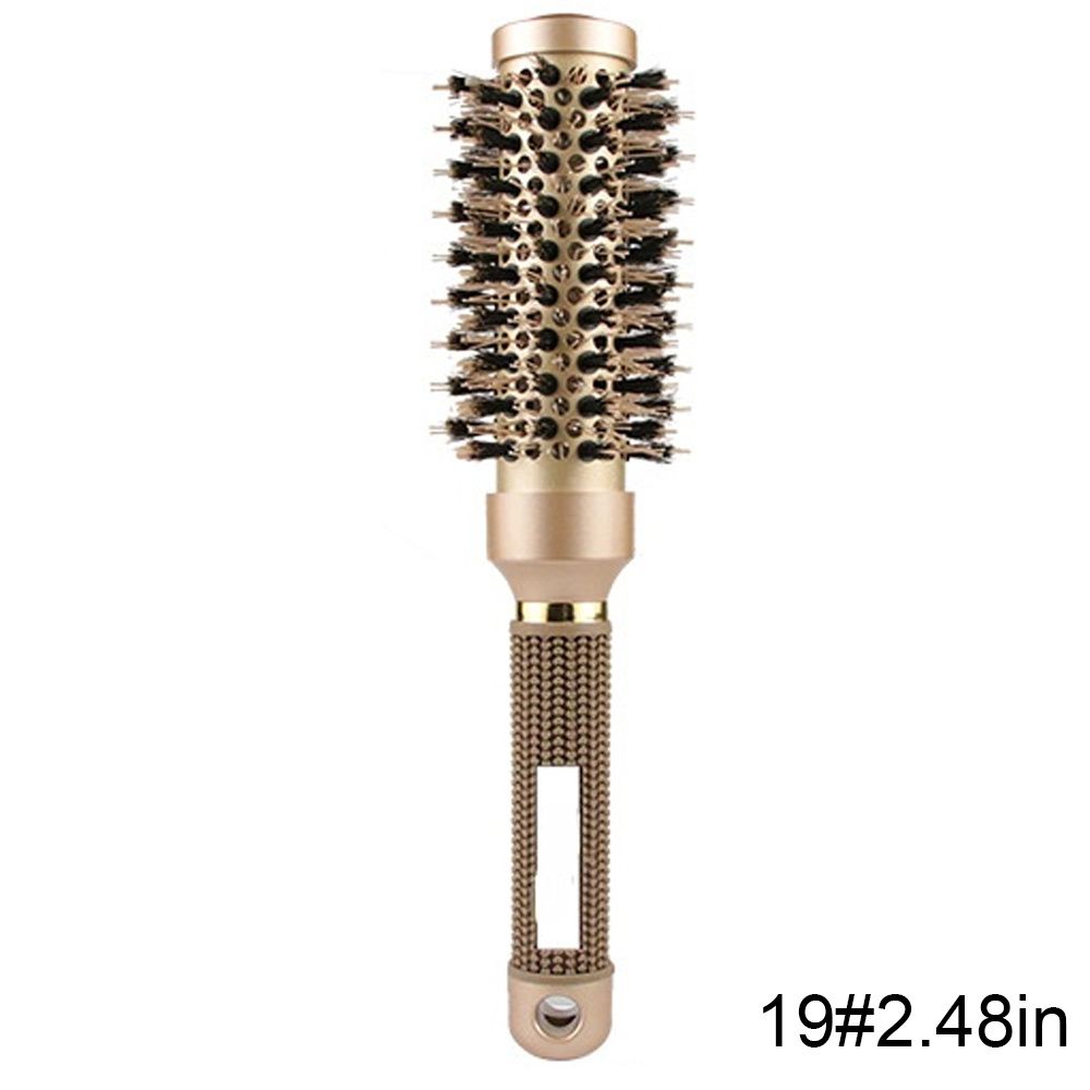 Round Brush For Blow Drying; Nano Thermal Ceramic & Ionic Tech Hair Brush With Boar Bristles; Professional Round Barrel Brush For Styling; Curling And Straightening - Image 11