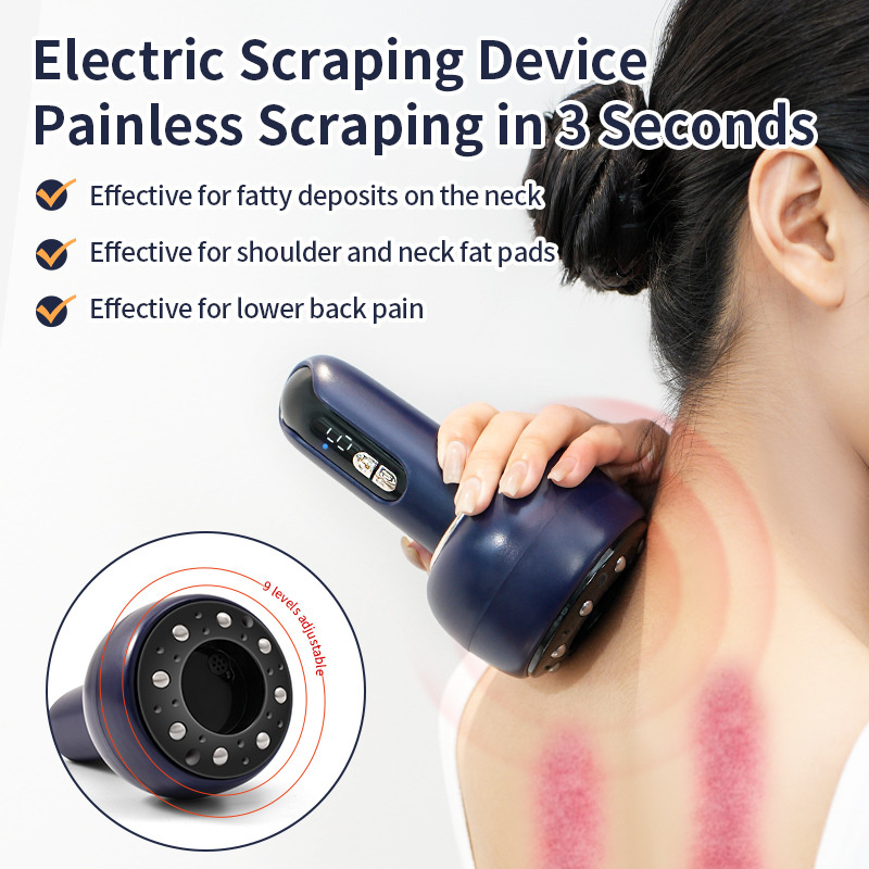 Electric charging, scraping, cupping, meridian brushing, negative pressure, cupping, suction, heating, tendon therapy, health massage, divine tool - Image 17