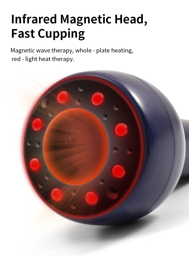 Electric charging, scraping, cupping, meridian brushing, negative pressure, cupping, suction, heating, tendon therapy, health massage, divine tool - Image 20
