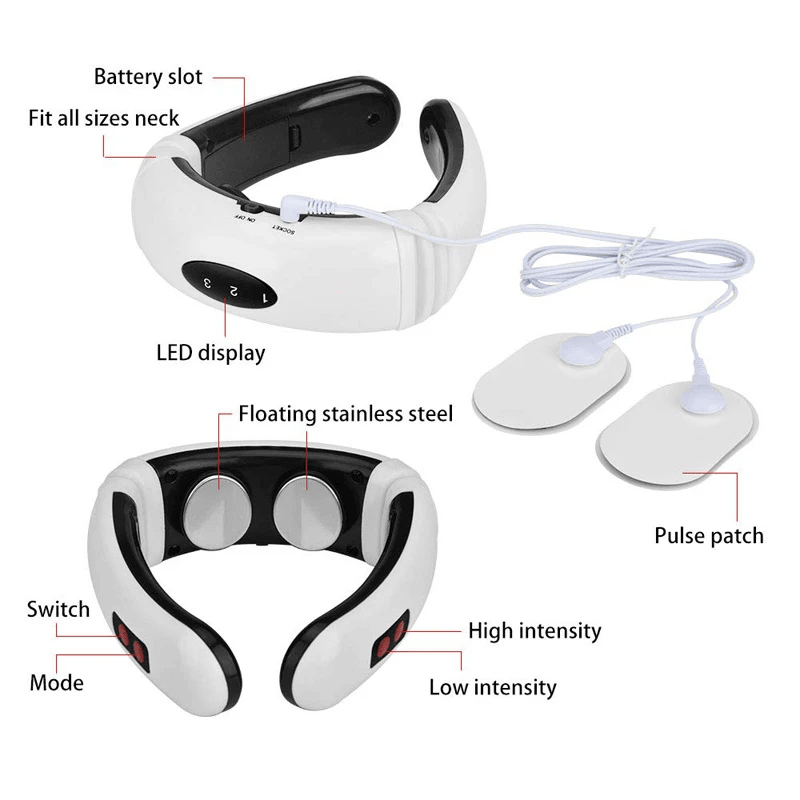 Electric Cervical Pulse Neck Massager Muscle Relax Massage Magnetic Therapy US - Image 11