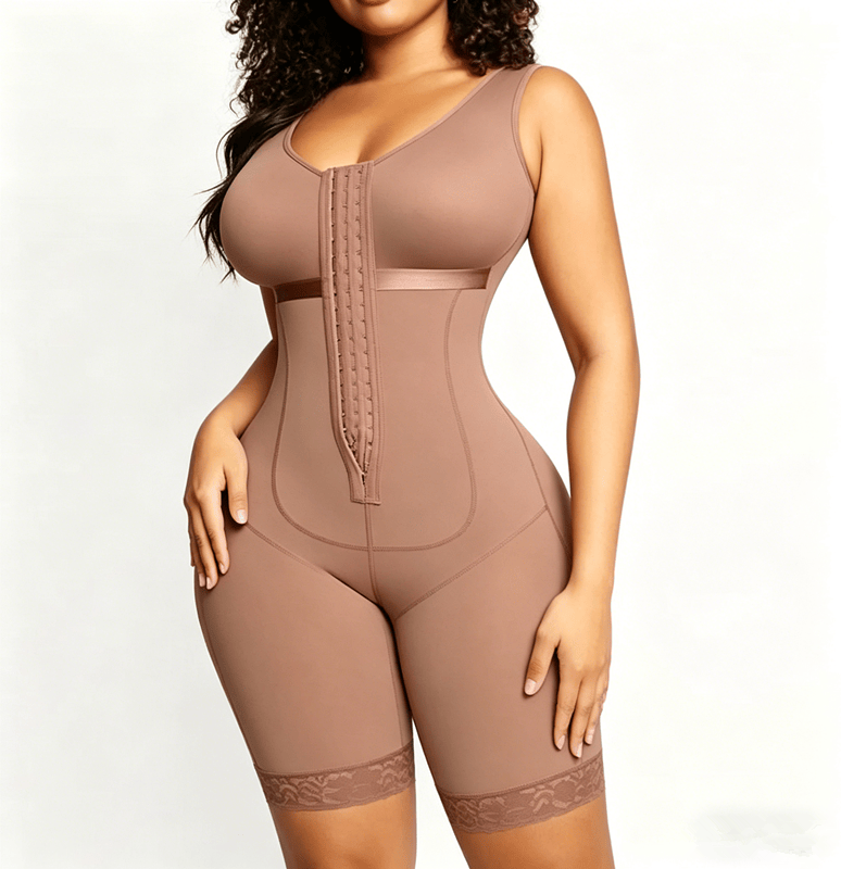 Women Colombianas Shapewear For Women Tummy Control Post Surgery Full Body Shaper Butt Lifter With Zipper Crotch