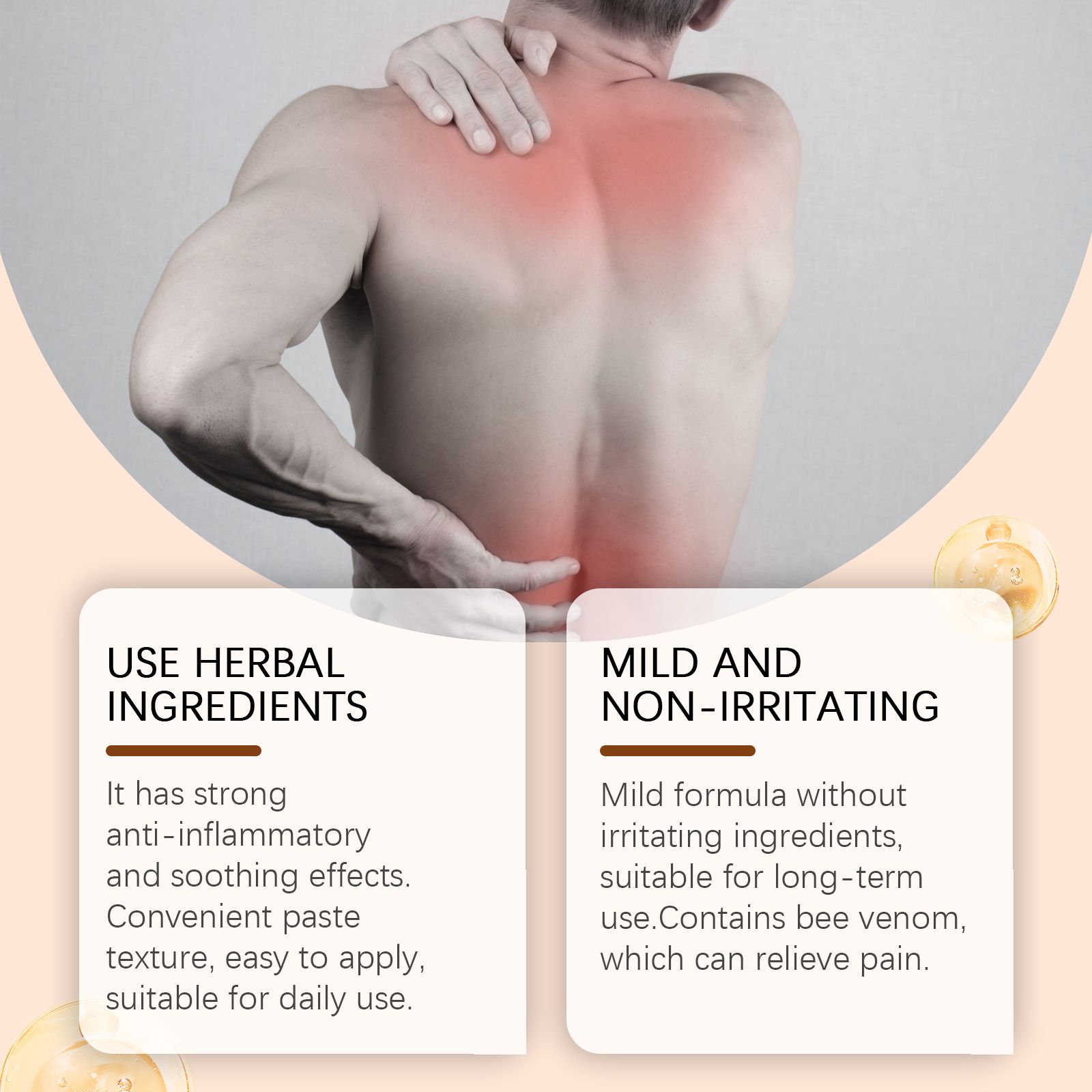 Ximonth Joint Care Cream Mild Herbal Formula For A Comfortable External Massage Cream For Neck And Back - Image 3