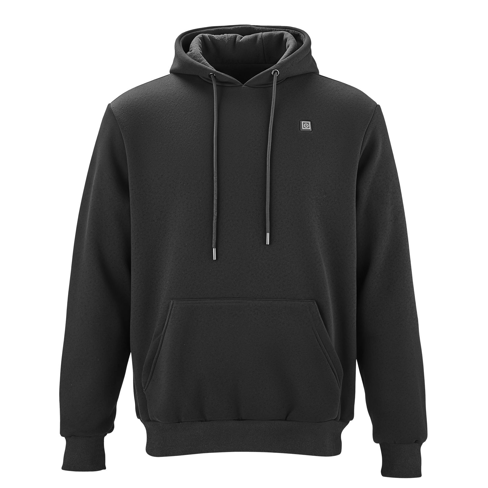 Heated Sweatshirt Hoodie for Men Women, Heated Jacket Unisex with 7.4V 16000mAh Rechargeable Power Bank Pack, 5 Heating Zones, 3 Temp Levels, 4-8H Warmth, for Winter Outdoor Camping, Black, XXL Size - Image 8