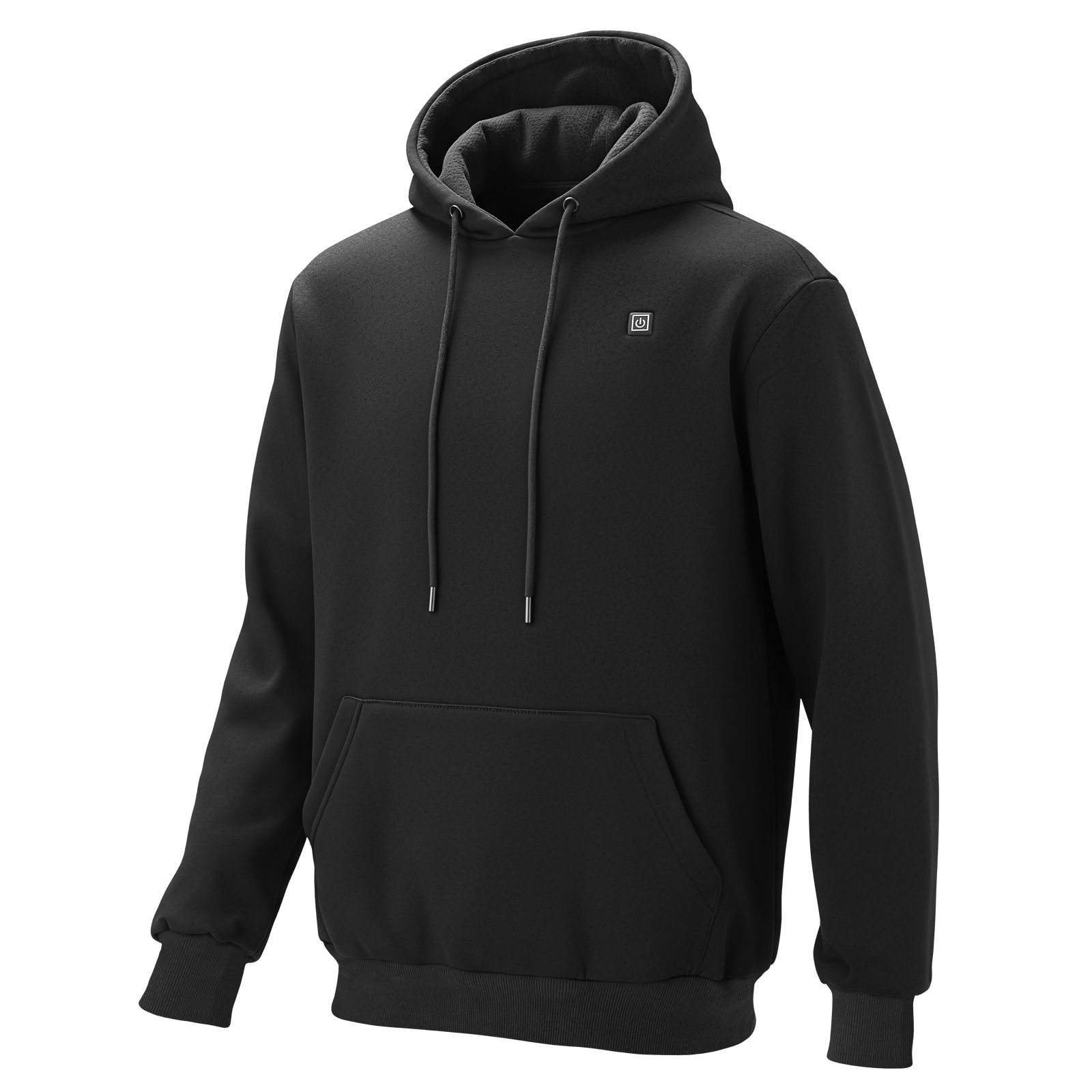 Heated Sweatshirt Hoodie for Men Women, Heated Jacket Unisex with 7.4V 16000mAh Rechargeable Power Bank Pack, 5 Heating Zones, 3 Temp Levels, 4-8H Warmth, for Winter Outdoor Camping, Black, XXL Size - Image 10