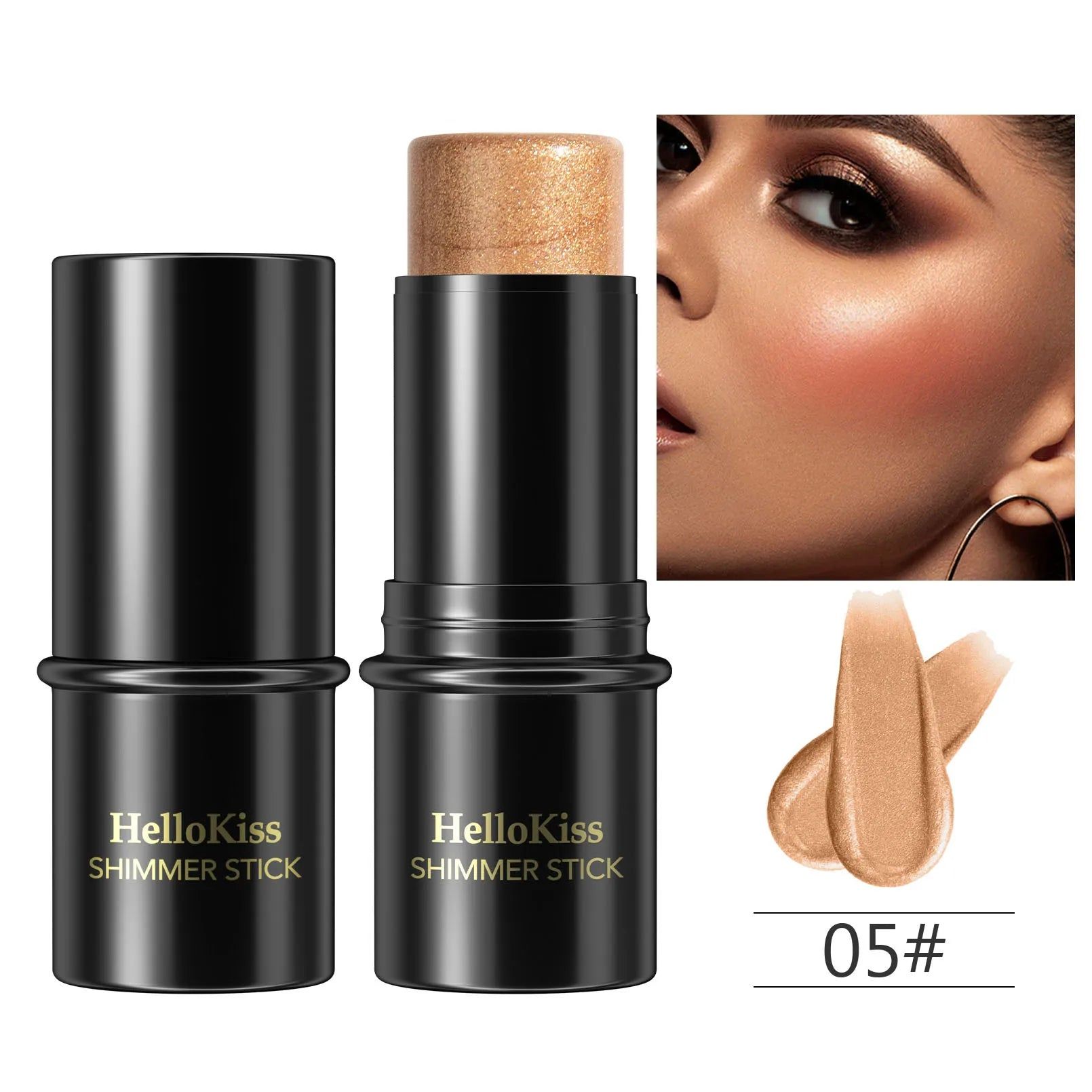 Highlighting&Bronzer Stick Face Brightening Blusher Rouge Concealer Pen Long Lasting Corrector Nose Shadow Contouring Cosmetics - Image 3
