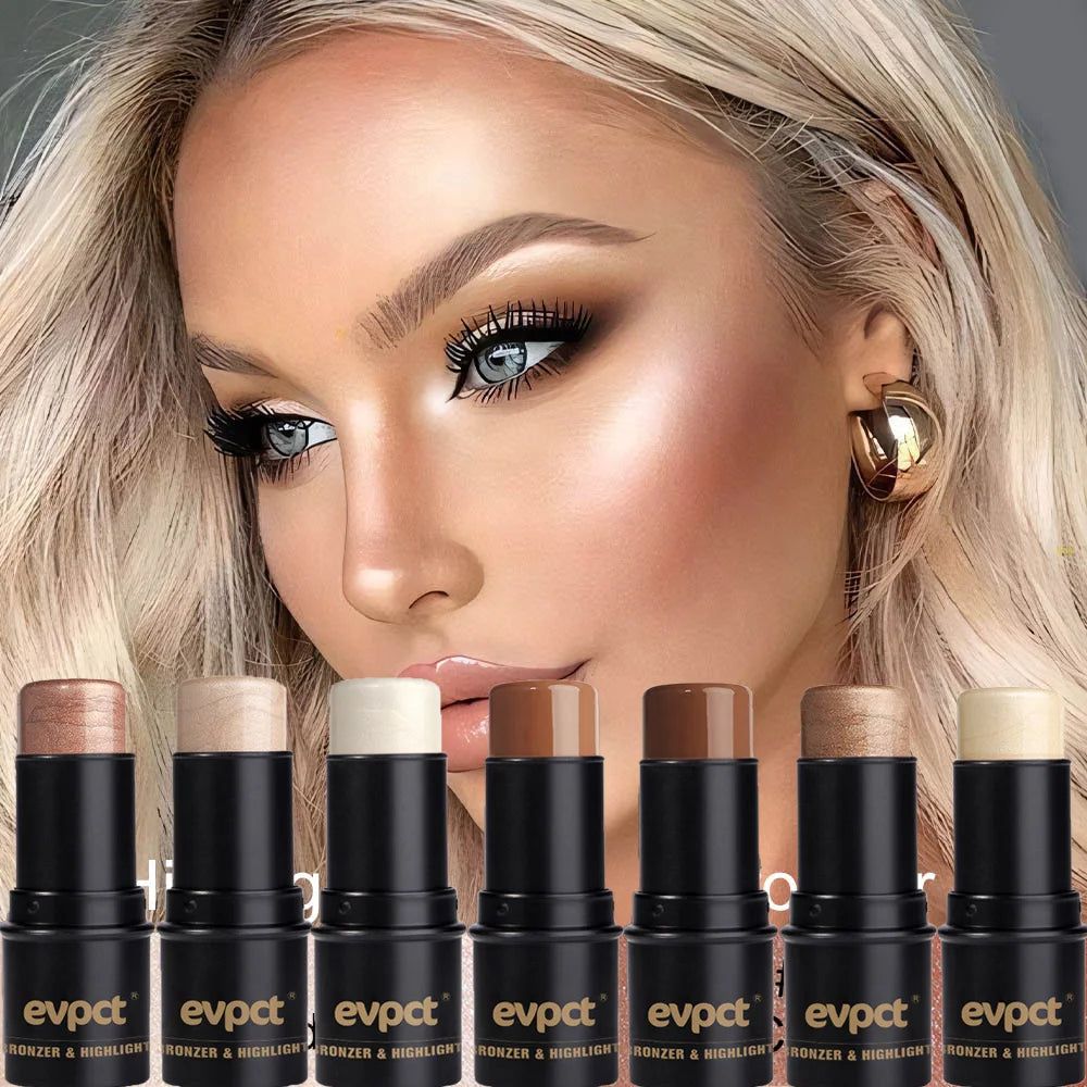 Highlighting&Bronzer Stick Face Brightening Blusher Rouge Concealer Pen Long Lasting Corrector Nose Shadow Contouring Cosmetics - Image 6