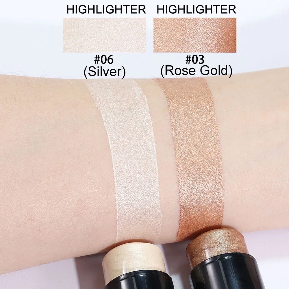 Highlighting&Bronzer Stick Face Brightening Blusher Rouge Concealer Pen Long Lasting Corrector Nose Shadow Contouring Cosmetics - Image 11