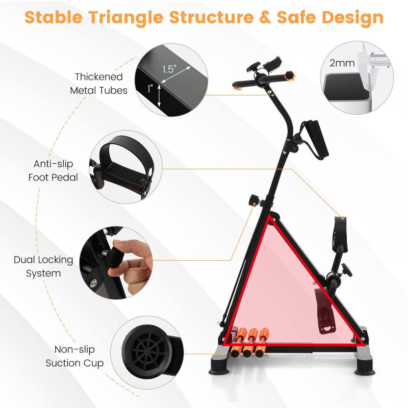 Foldable Exercise Bikes Pedal Exerciser for Seniors - Image 11