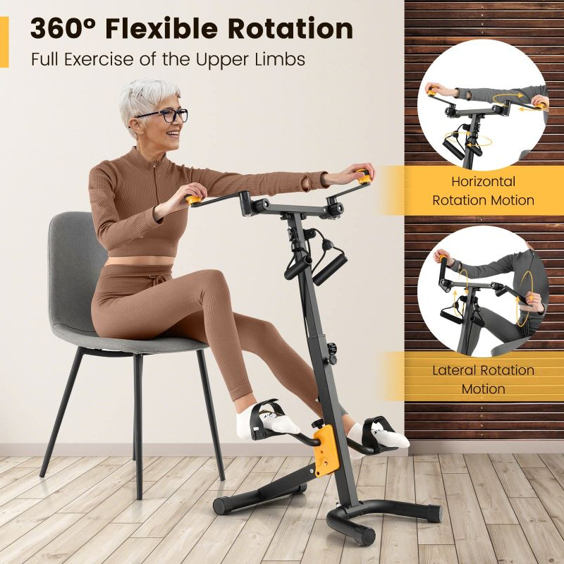 Foldable Exercise Bikes Pedal Exerciser for Seniors - Image 3