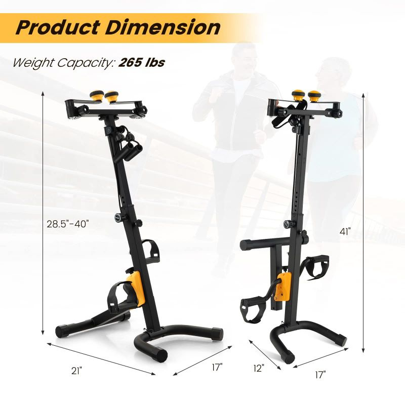 Foldable Exercise Bikes Pedal Exerciser for Seniors - Image 7