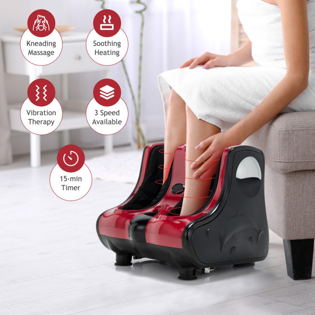Shiatsu Kneading Rolling Vibration Heating Foot Massager - Image 4
