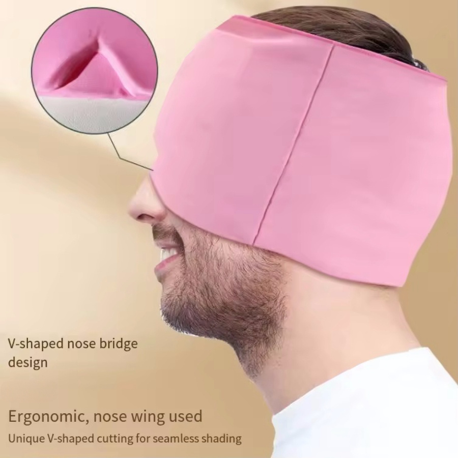 360° Massage Migraine Relief Hat Stress Relief Eye Mask Gel Hot Cold Therapy Headache Pain Relief Cap Ice Head Wrap for Headache and Puffy Eyes - Image 17