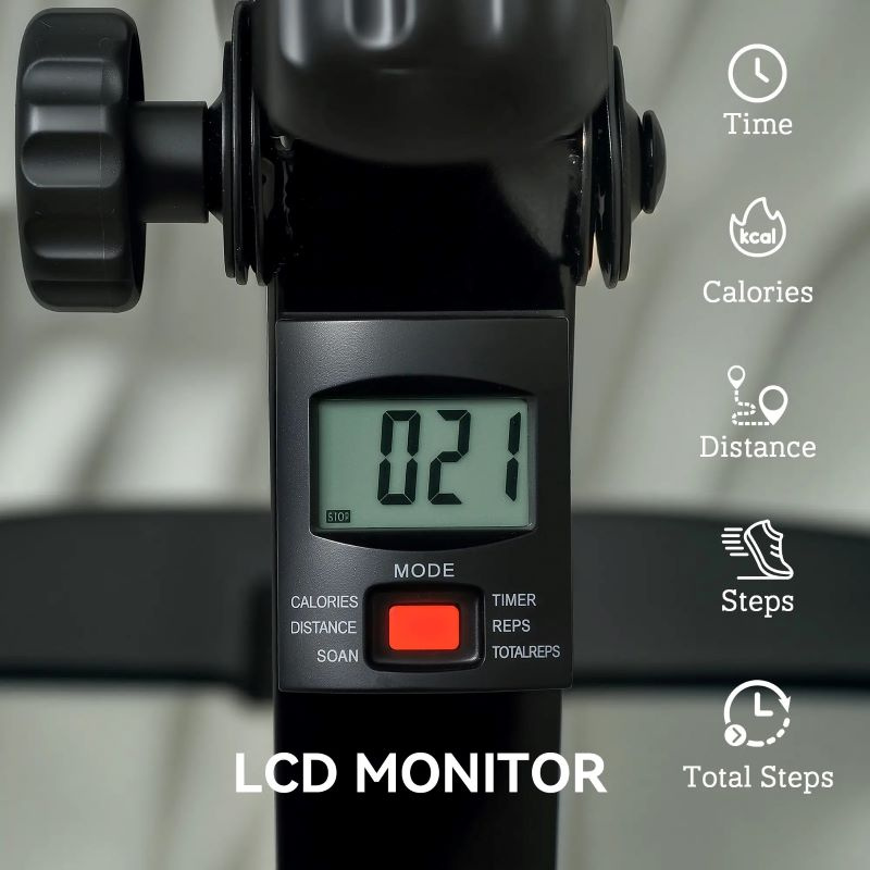 Foldable Leg Exercise Bike with LCD Monitor for Seniors Elderly(AMZ shipping) - Image 3