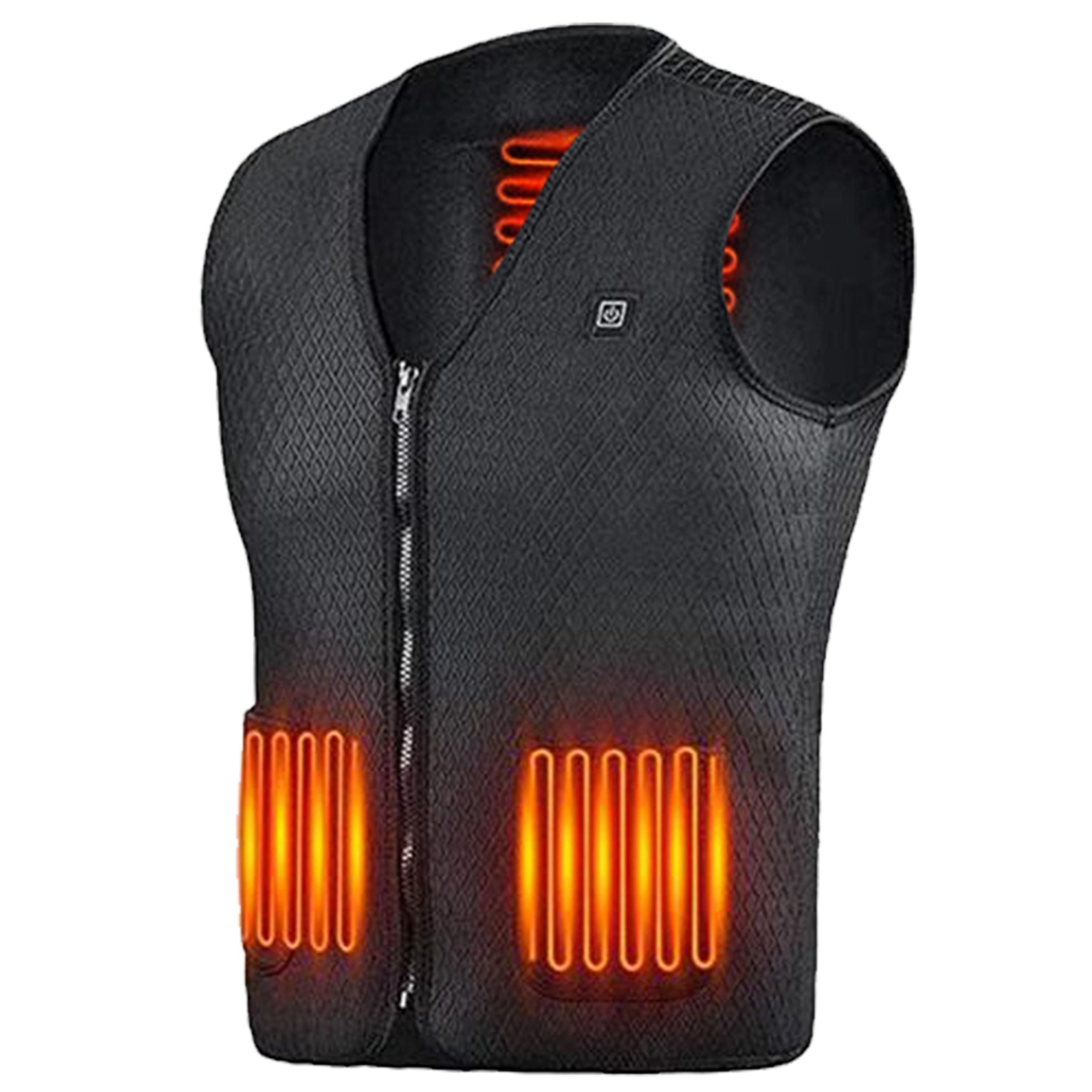 Heat Jacket Vest 3 Heating Gear Adjustable USB Heated Vest Warm Heat Coat Vest w/ 5 Heating Zones For Men Women Winter Outdoor Activity - Image 5