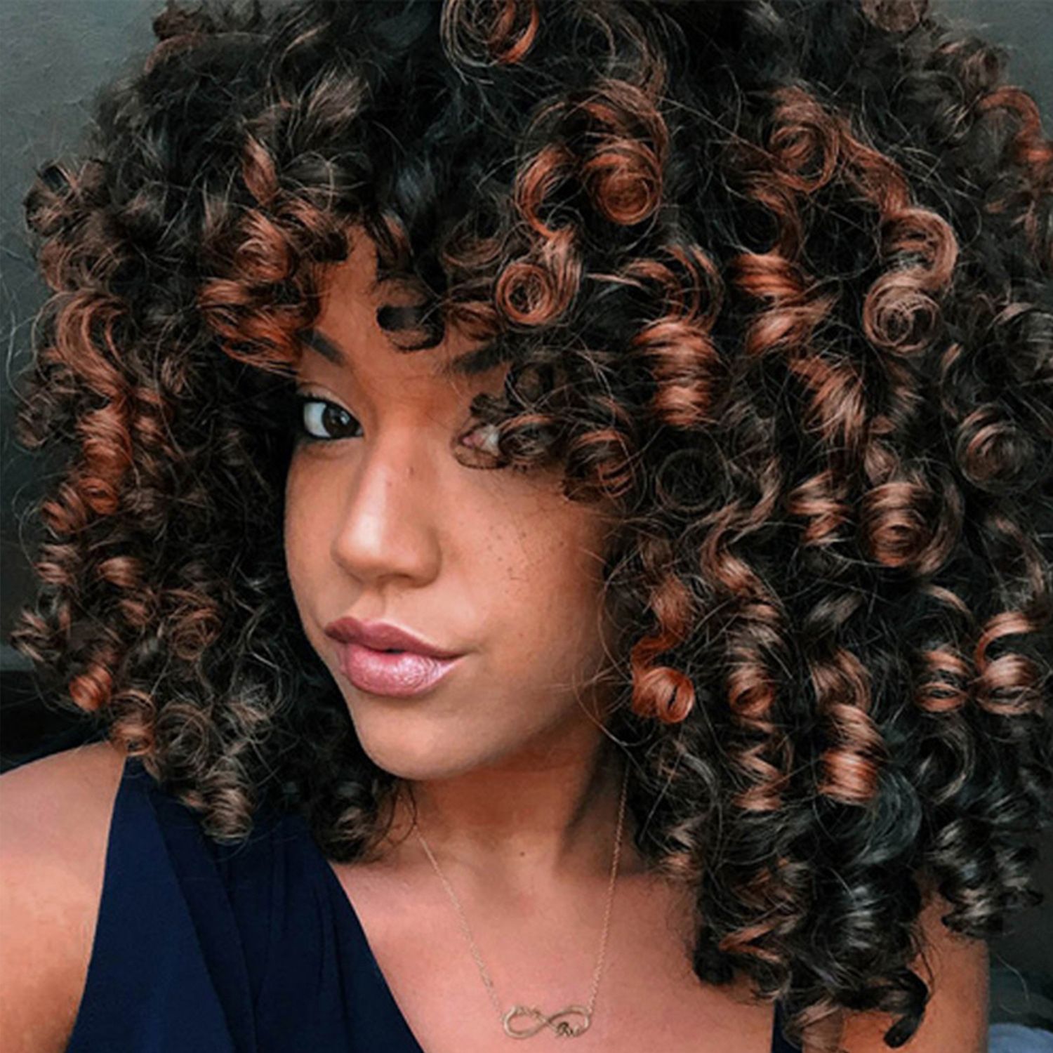 Ladies Short Curly Hair High Temperature Silk Wig - Image 2