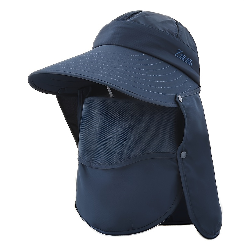 Outdoor Sun Protection Fishing Hat With Neck Shield For Beach Sports Cycling - Image 3