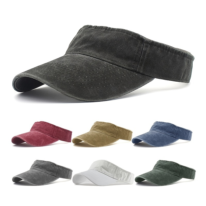 Light Board Washed Old Cotton Hollow Top Hat For Men And Women Sunscreen Sunshade Cap Baseball Cap Outdoor Sports Retro Roofless - Image 15