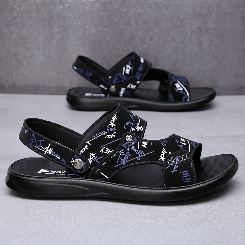 Men's sandals Summer new super soft massage slippers wear fashion casual large size dual-purpose men's beach shoes - Image 63