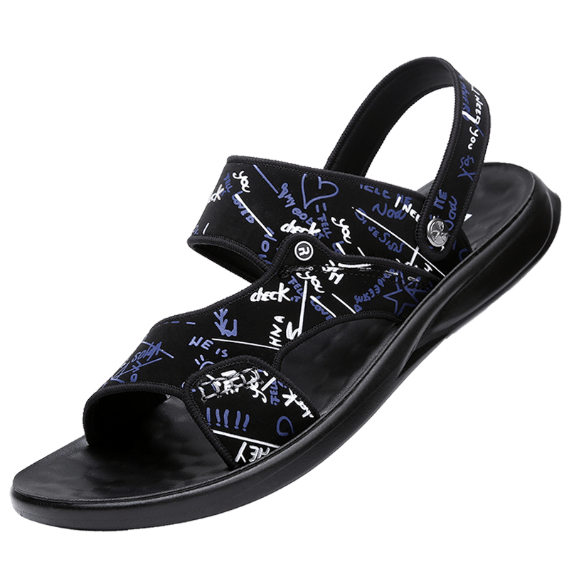 Men's sandals Summer new super soft massage slippers wear fashion casual large size dual-purpose men's beach shoes - Image 57