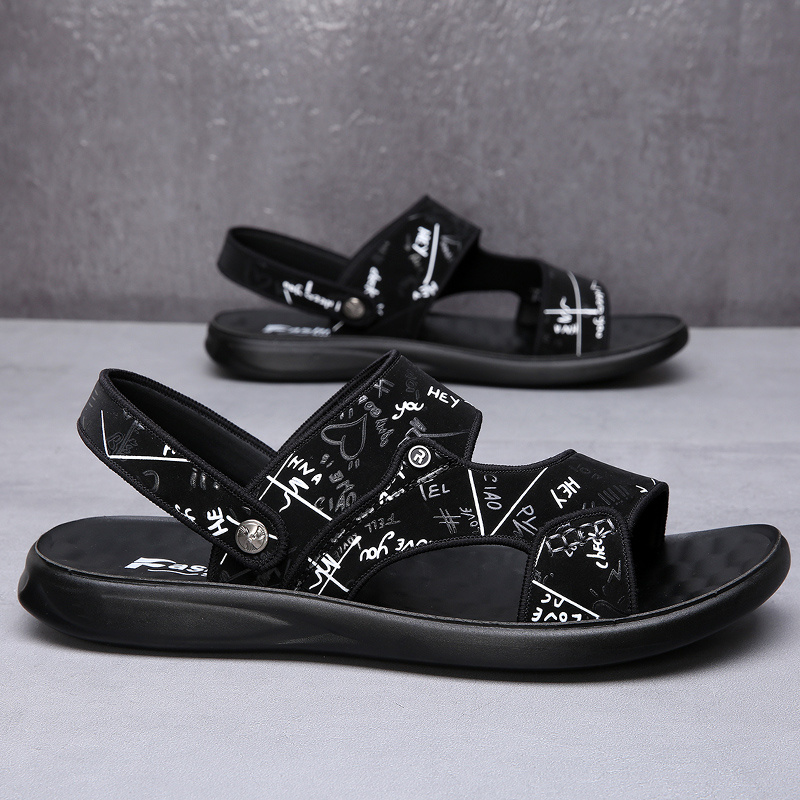 Men's sandals Summer new super soft massage slippers wear fashion casual large size dual-purpose men's beach shoes - Image 30