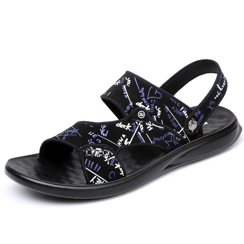 Men's sandals Summer new super soft massage slippers wear fashion casual large size dual-purpose men's beach shoes - Image 80