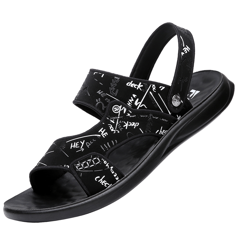 Men's sandals Summer new super soft massage slippers wear fashion casual large size dual-purpose men's beach shoes - Image 23
