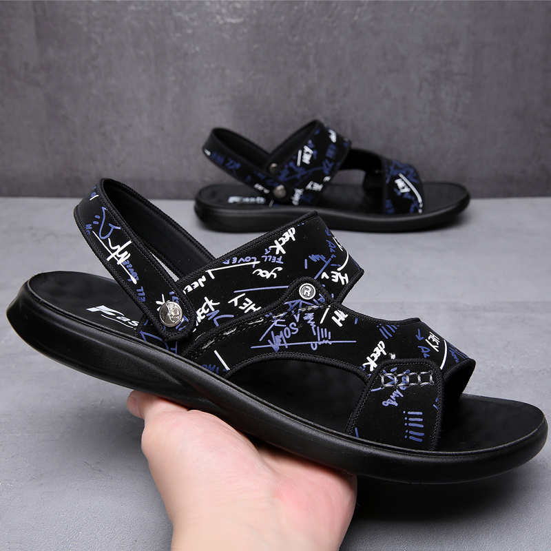 Men's sandals Summer new super soft massage slippers wear fashion casual large size dual-purpose men's beach shoes - Image 20
