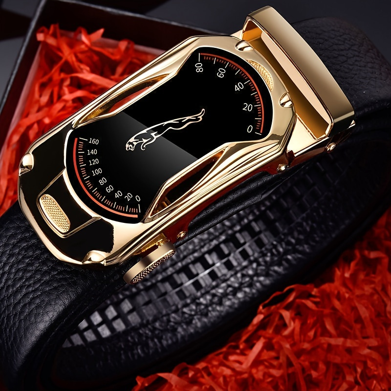 Fashion Casual Belt High-grade Men's Belts Joker Automatic Buckle Men's Business Belt - Image 3