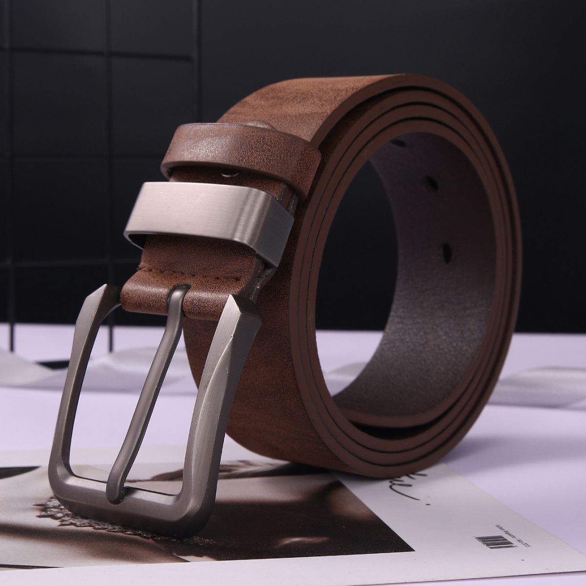 Men Fashion Plain Belt (With Hole Punch) - Image 2