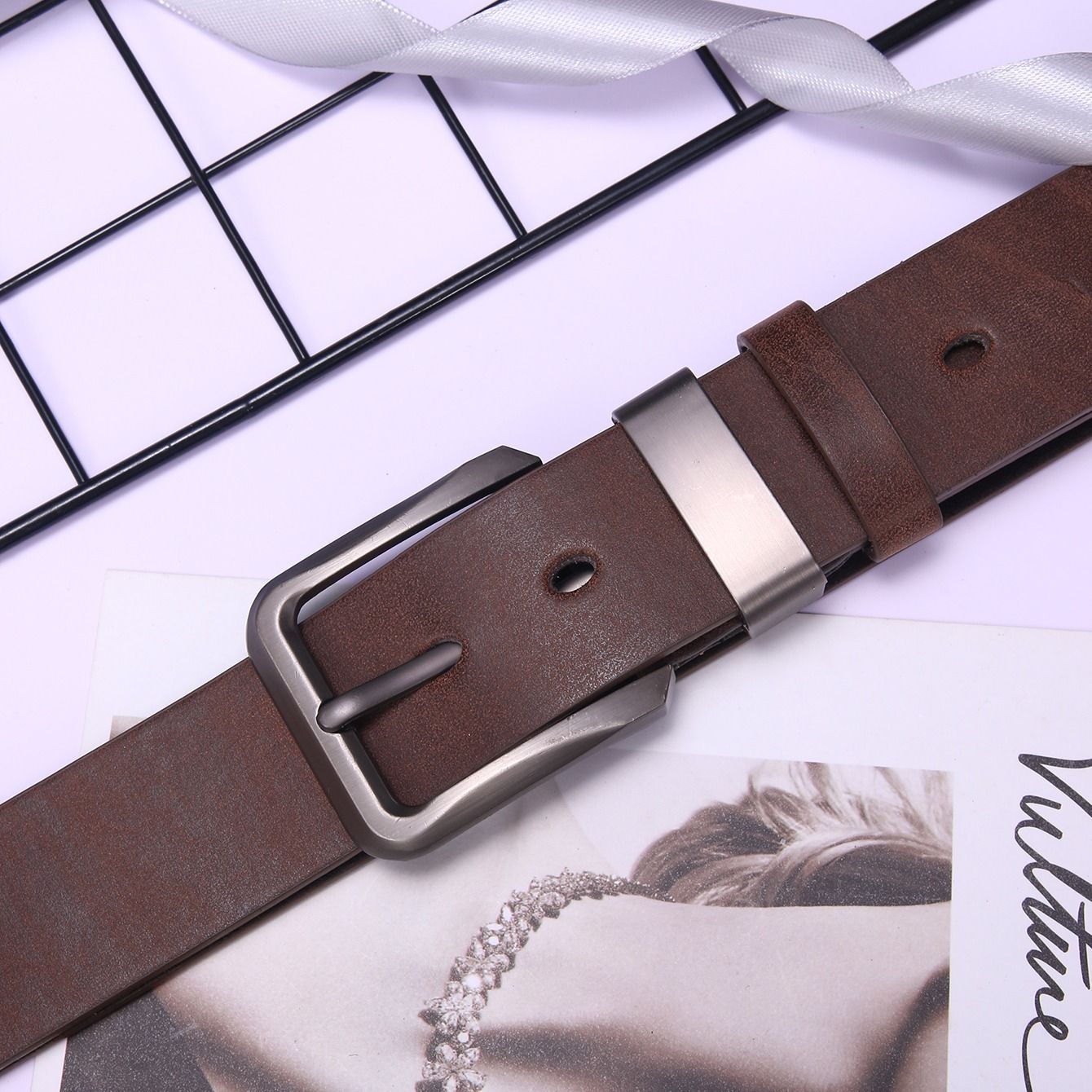 Men Fashion Plain Belt (With Hole Punch) - Image 5