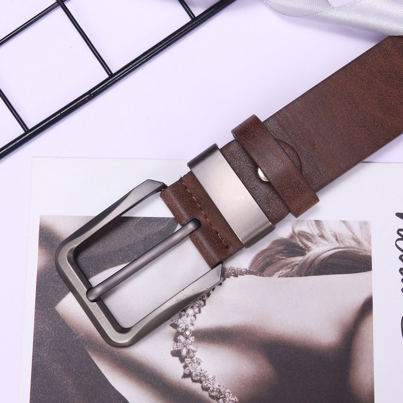 Men Fashion Plain Belt (With Hole Punch) - Image 11