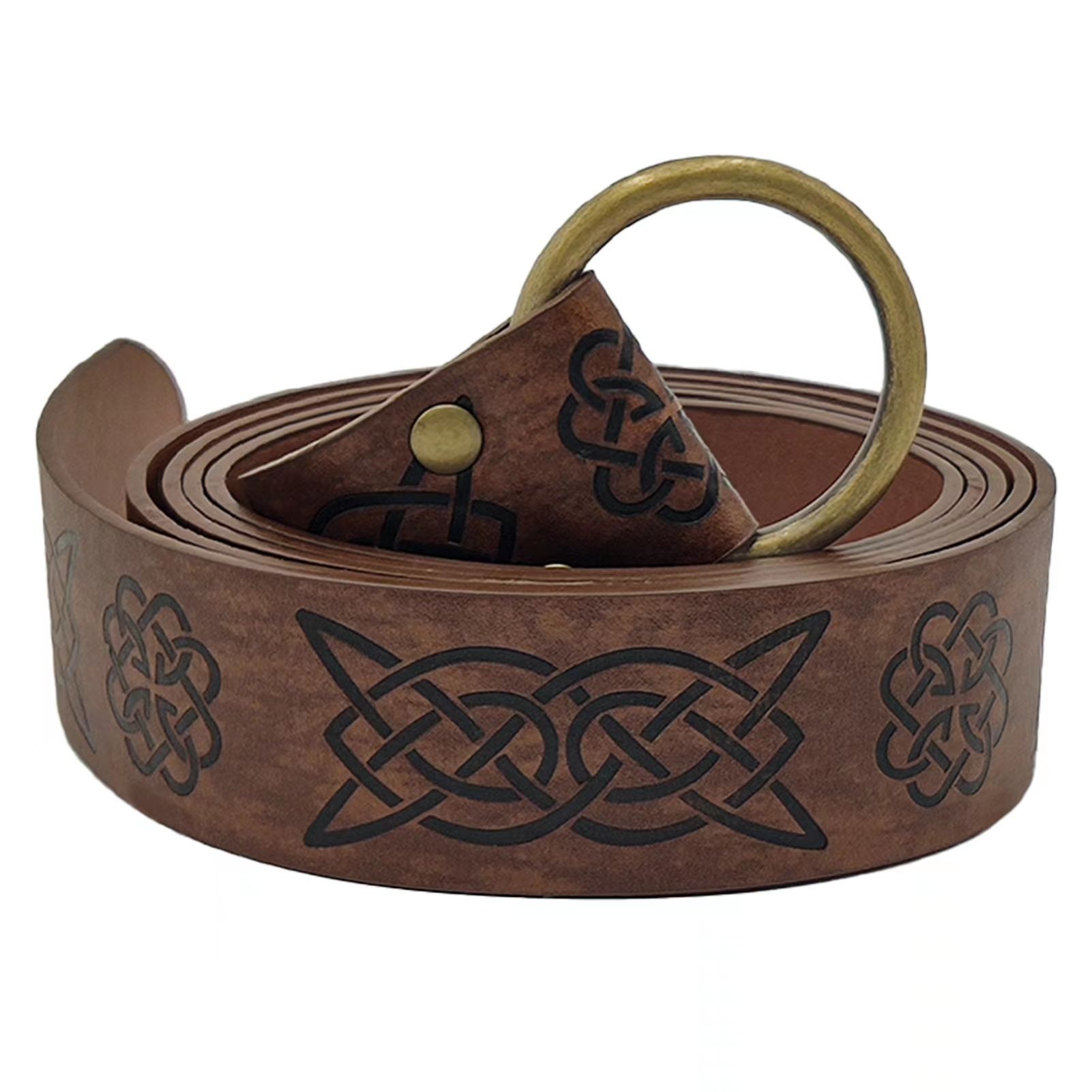 1pc Hot Sale Medieval Celtic Embossed Belt Vintage Knight Ring Belt Stage Props Vintage Wear Belt - Image 18