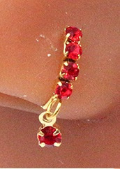 Nose Piercing Hoop Ring Hinged Butterfly Zircon Septum Pierc - Image 11