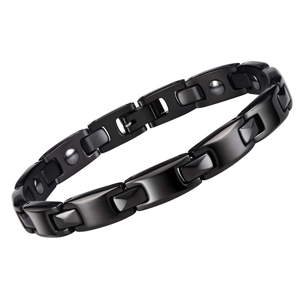 Korean Stainless Steel Metal Jewelry Health Care Magnet Bracelet - Image 5