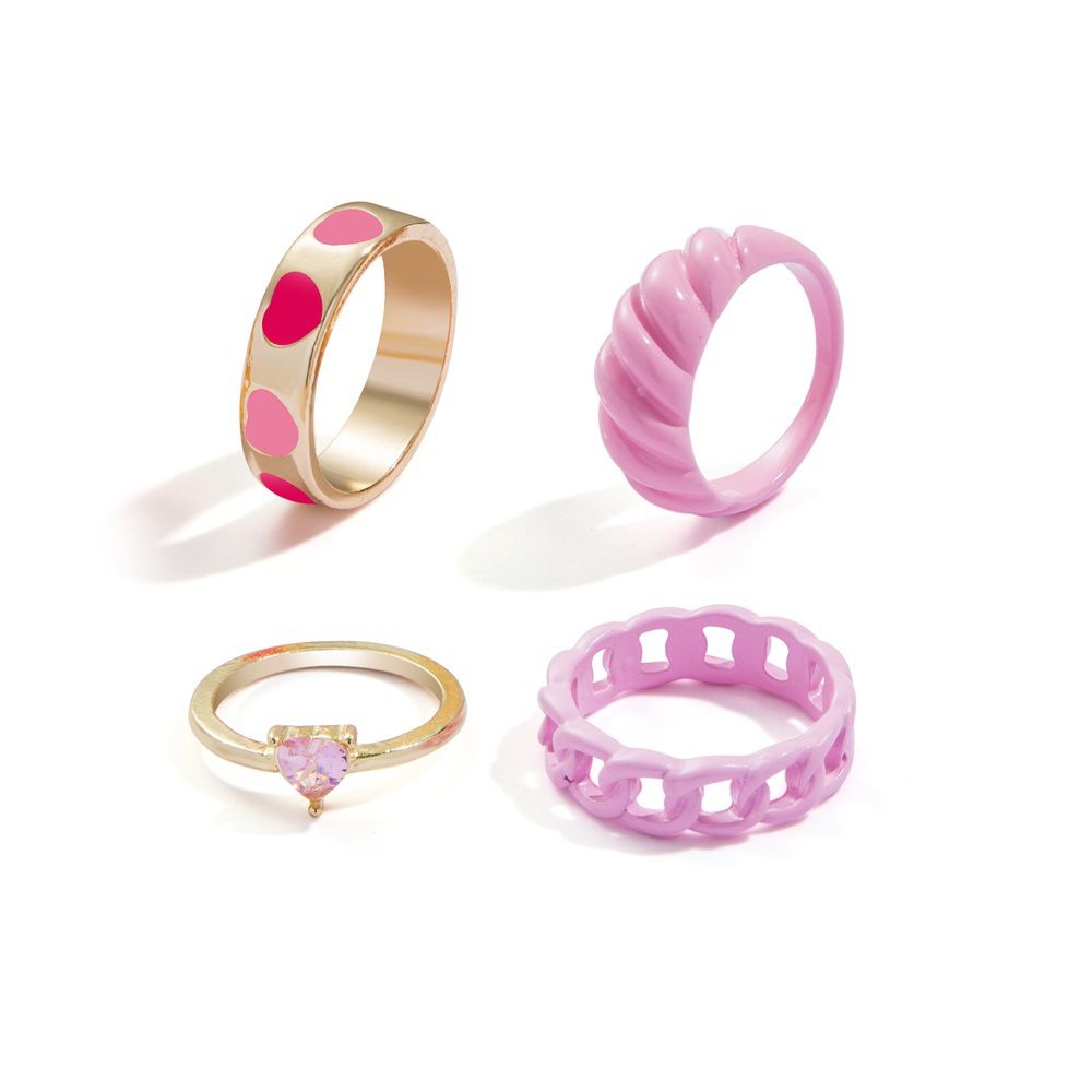 Fashion Multilayer Heart Knuckle Index Finger Ring Set - Image 20