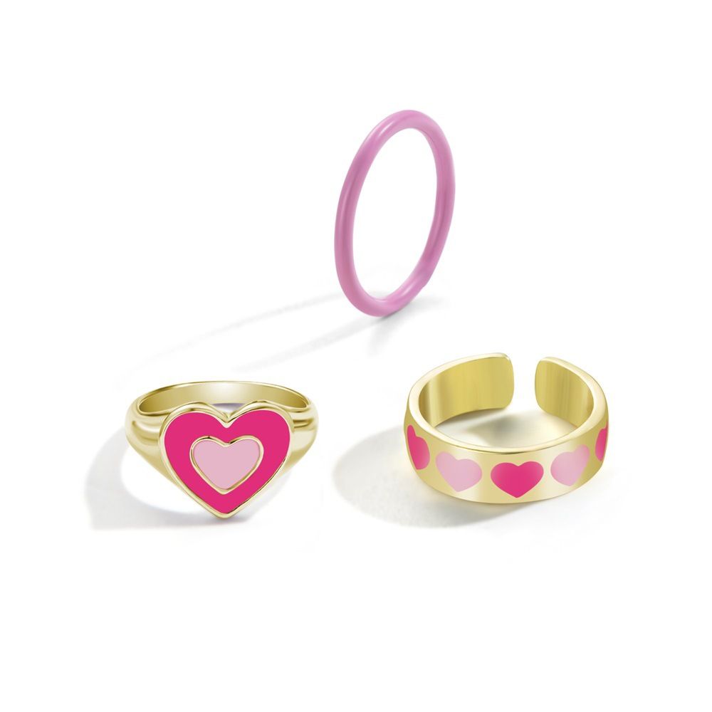 Fashion Multilayer Heart Knuckle Index Finger Ring Set - Image 7