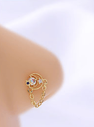 Nose Stud Flower European And America Piercing Ear Stud Nose Ring - Image 3
