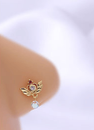 Nose Stud Flower European And America Piercing Ear Stud Nose Ring - Image 2