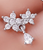 Nose Stud Flower European And America Piercing Ear Stud Nose Ring - Image 12