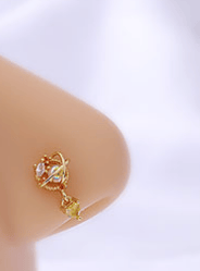 Nose Stud Flower European And America Piercing Ear Stud Nose Ring - Image 23