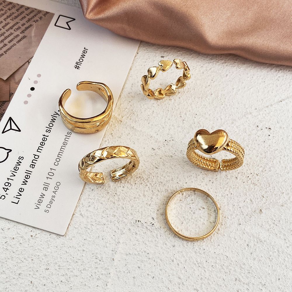 Tearful Eyes Love Ring Set Three Pieces - Image 7