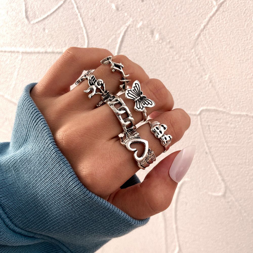 Tearful Eyes Love Ring Set Three Pieces