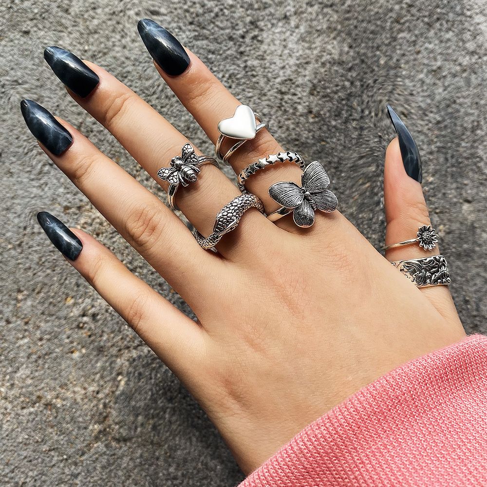 Tearful Eyes Love Ring Set Three Pieces - Image 8