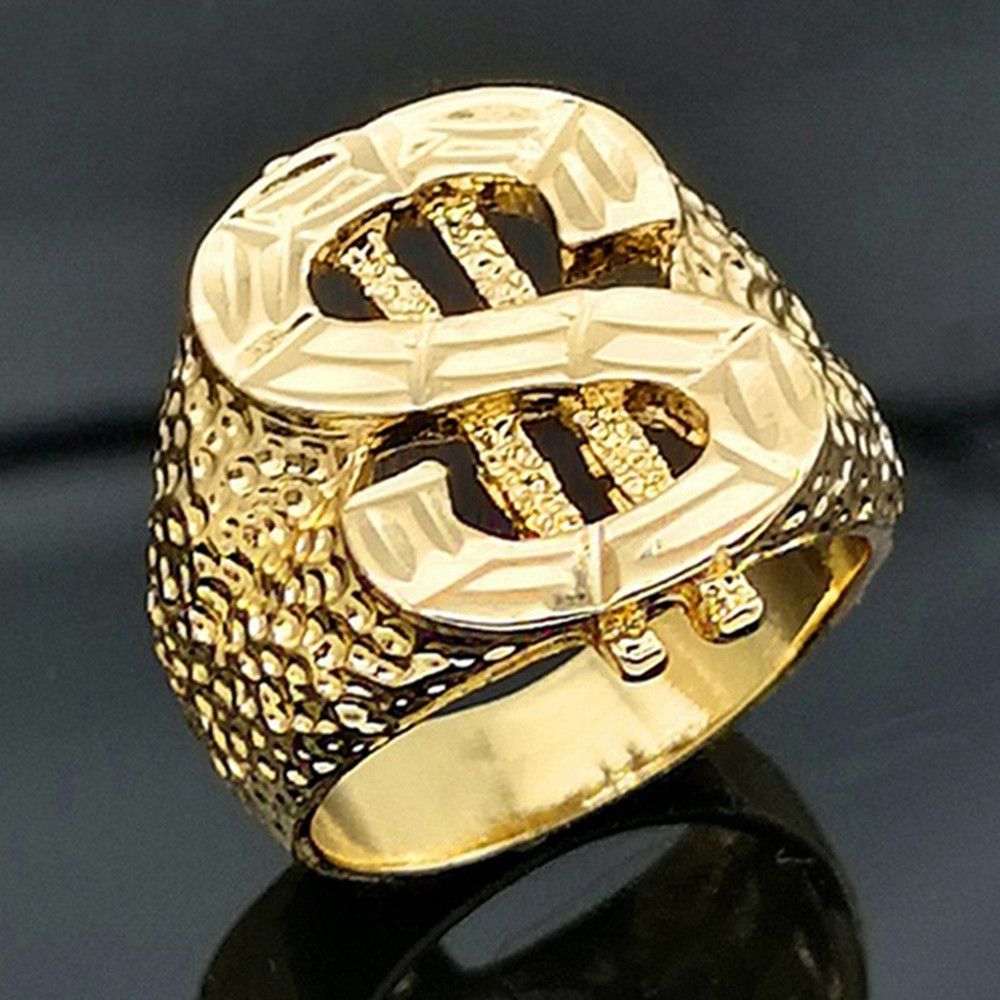 Dollar Ring Hip Hop Ring Male Personalised - Image 3