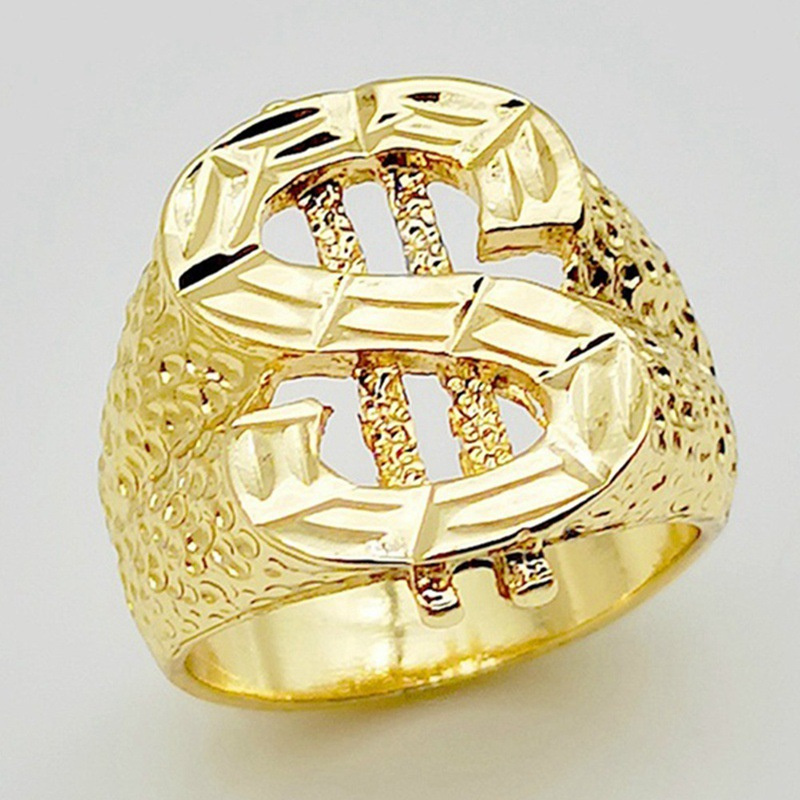 Dollar Ring Hip Hop Ring Male Personalised - Image 4